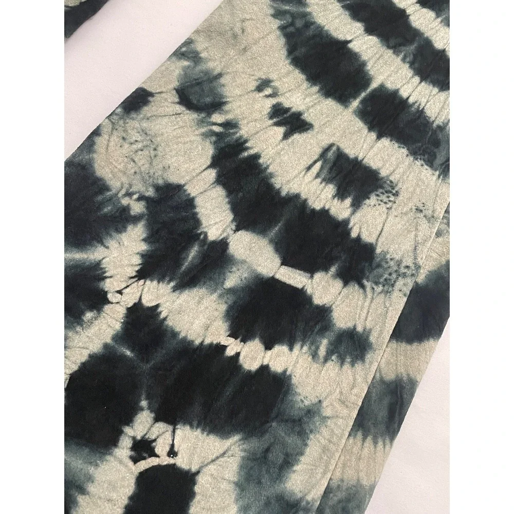 Vintage Wilsons Leather Maxima Flare Pants Womens 2 Black Tie Dye Bell Bottoms